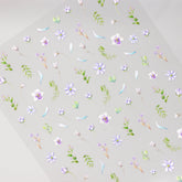 5D Nail Sticker - Purple Flower